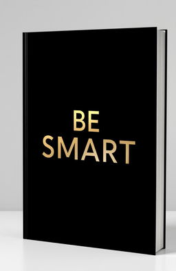 A minimalist book cover design featuring the title 'BE SMART' in bold, stylish typography