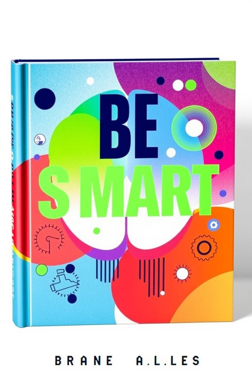 A visually captivating book cover for a psychology-themed book titled 'BE SMART'