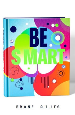 A visually captivating book cover for a psychology-themed book titled 'BE SMART'