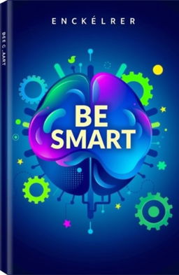 A visually captivating book cover for a psychology-themed book titled 'BE SMART'