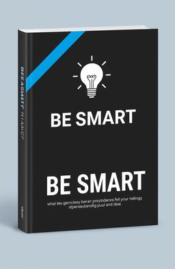 A modern book cover design for a psychology-themed book titled 'BE SMART'