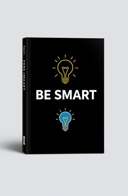 A modern book cover design for a psychology-themed book titled 'BE SMART'
