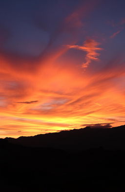 A stunning view of the Atlas Mountains before sunset, showcasing a dramatic landscape