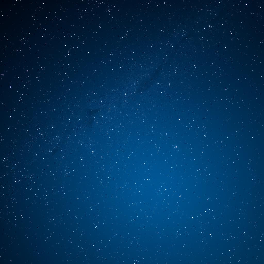 A captivating digital art piece featuring a starry night sky as a backdrop for a space-themed logo