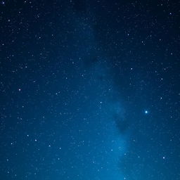A captivating digital art piece featuring a starry night sky as a backdrop for a space-themed logo
