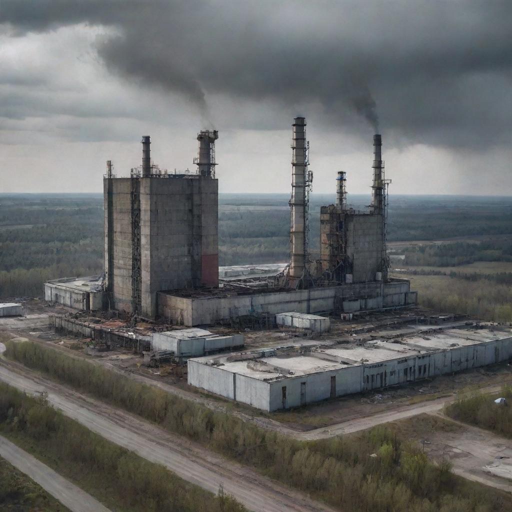 What would Chernobyl look like in oilpunk