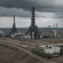 What would Chernobyl look like in oilpunk