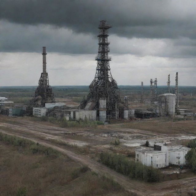 What would Chernobyl look like in oilpunk