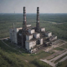 What would Chernobyl look like in oilpunk