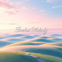 A stunning book cover design for an adventure story titled 'Isekai Melody'
