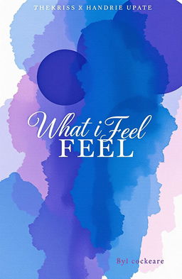 An artistic representation of a book cover for a poetry collection titled "What I Feel"