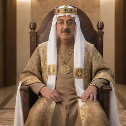 King Alex, now embraces his new identity as King Ahmad. A transformation not just in name, but also in spirit, reflected in his renewed demeanor and enlightened gaze as he stands in his throne room.