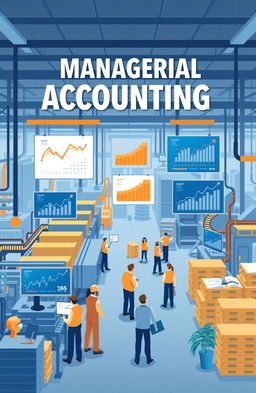 An illustration of a modern manufacturing company with a focus on managerial accounting