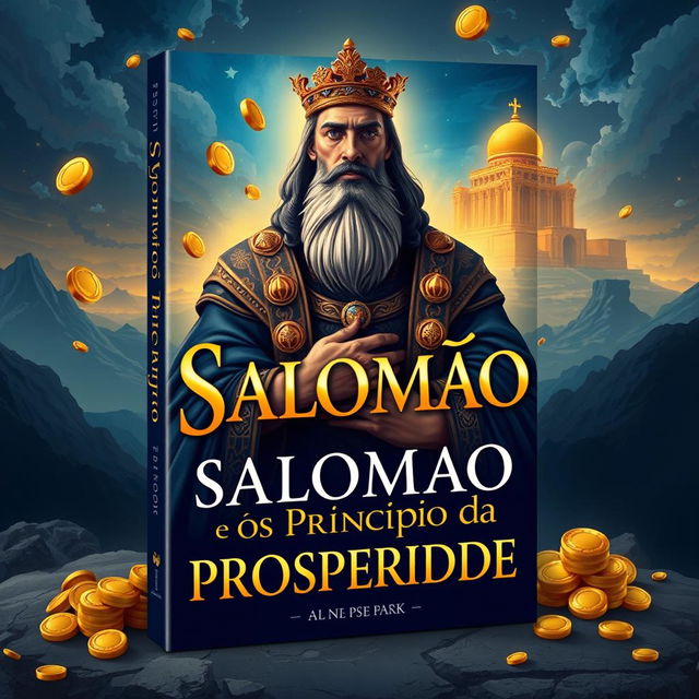 A captivating ebook cover design for the title 'Salomão e os Princípios da Prosperidade'