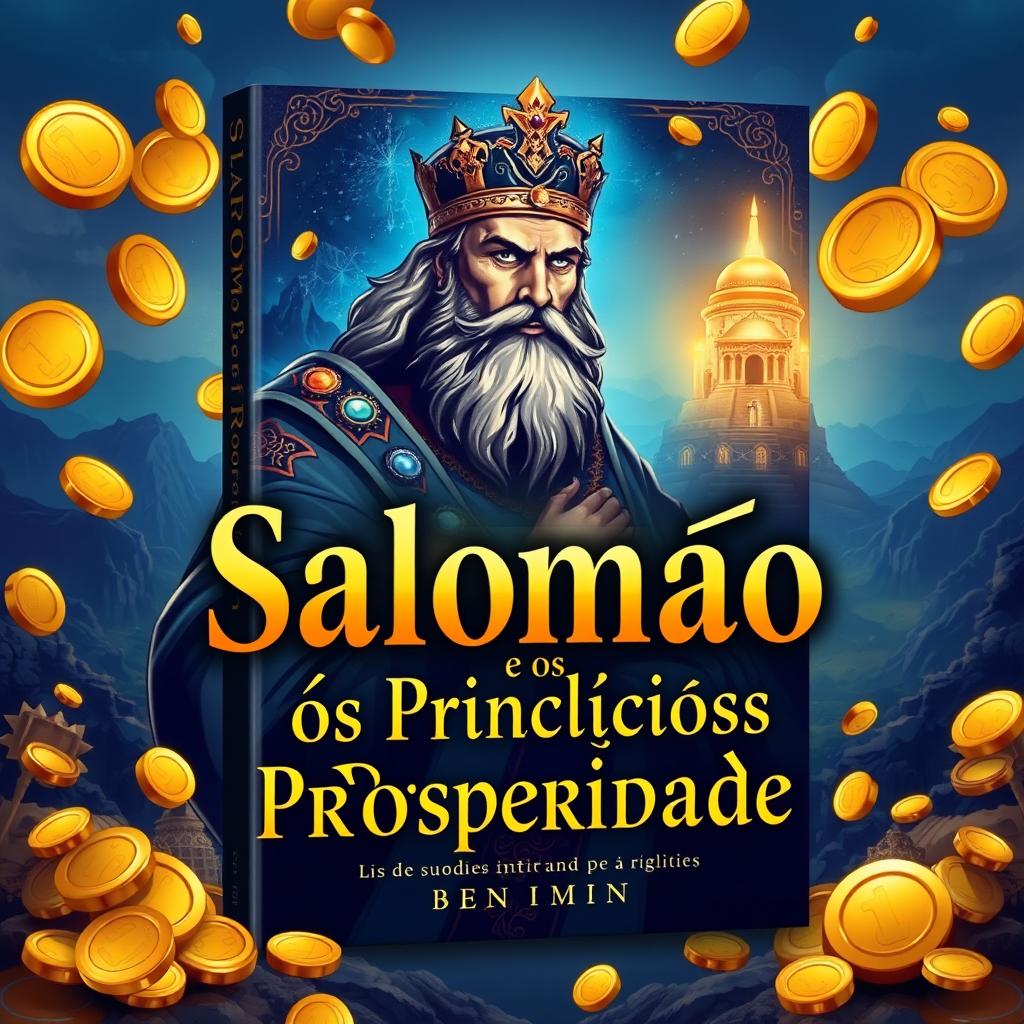 A captivating ebook cover design for the title 'Salomão e os Princípios da Prosperidade'