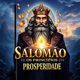 A captivating ebook cover design for the title 'Salomão e os Princípios da Prosperidade'
