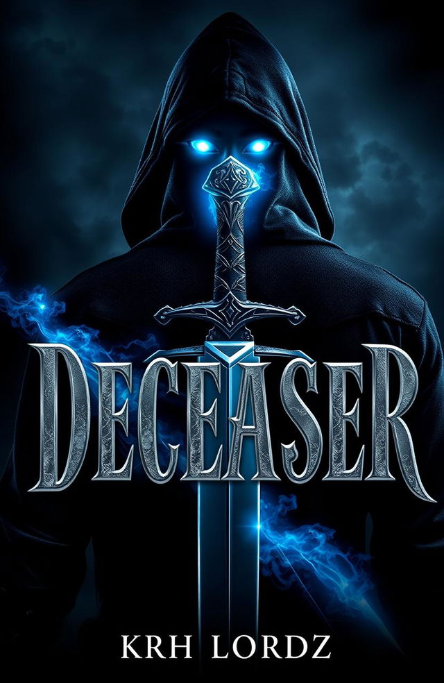 A dramatic book cover for the title 'DECEASER', set in a dark world dominated by werewolf magic