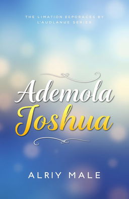 A stunning and eye-catching book cover featuring the name 'Ademola Joshua' prominently displayed in a bold, artistic font