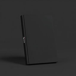 A minimalist book cover design that is completely black, featuring a small TikTok logo placed in one corner