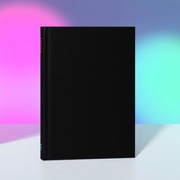 A minimalist book cover design that is completely black, featuring a small TikTok logo placed in one corner