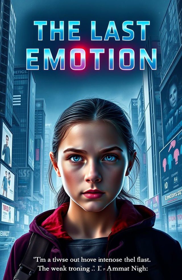 A striking book cover for the novel 'The Last Emotion'