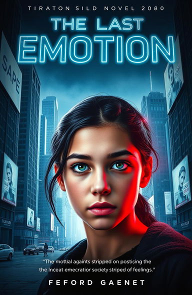 A striking book cover for the novel 'The Last Emotion'