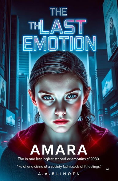 A striking book cover for the novel 'The Last Emotion'
