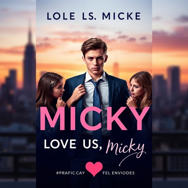 A book cover for 'Love Us, Micky'