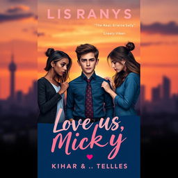 A book cover for 'Love Us, Micky'