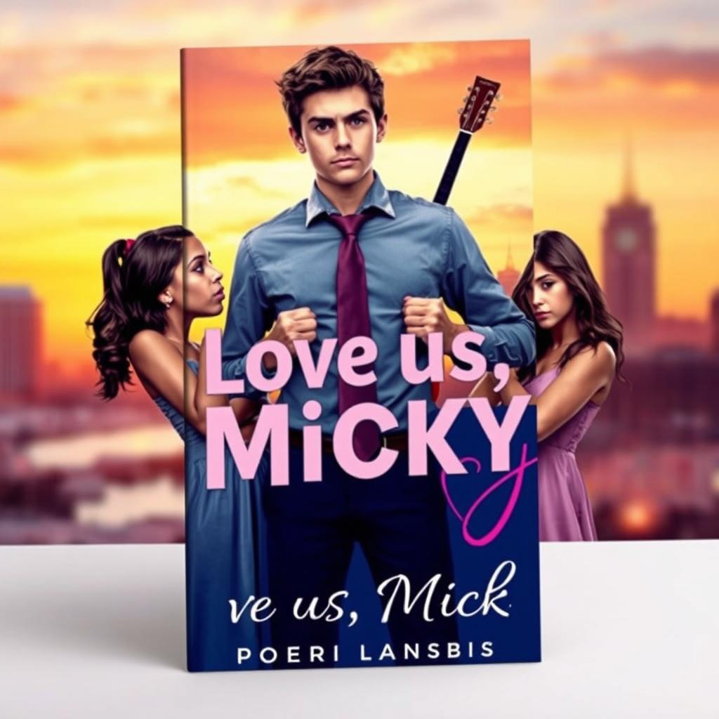 A book cover for 'Love Us, Micky'