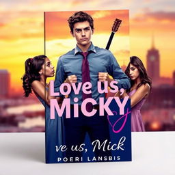 A book cover for 'Love Us, Micky'