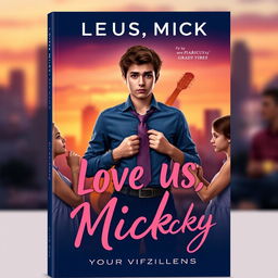 A book cover for 'Love Us, Micky'