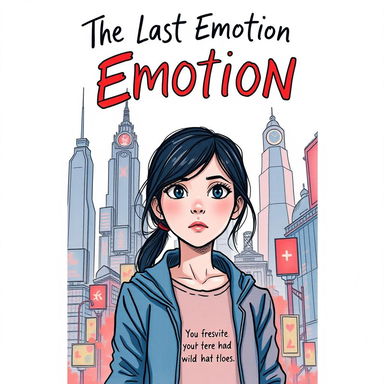 A hand-drawn book cover for the novel 'The Last Emotion'