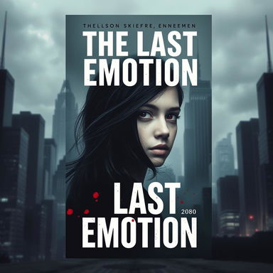 A serious and impactful book cover for the novel 'The Last Emotion'