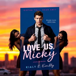A book cover design titled 'Love Us, Micky'