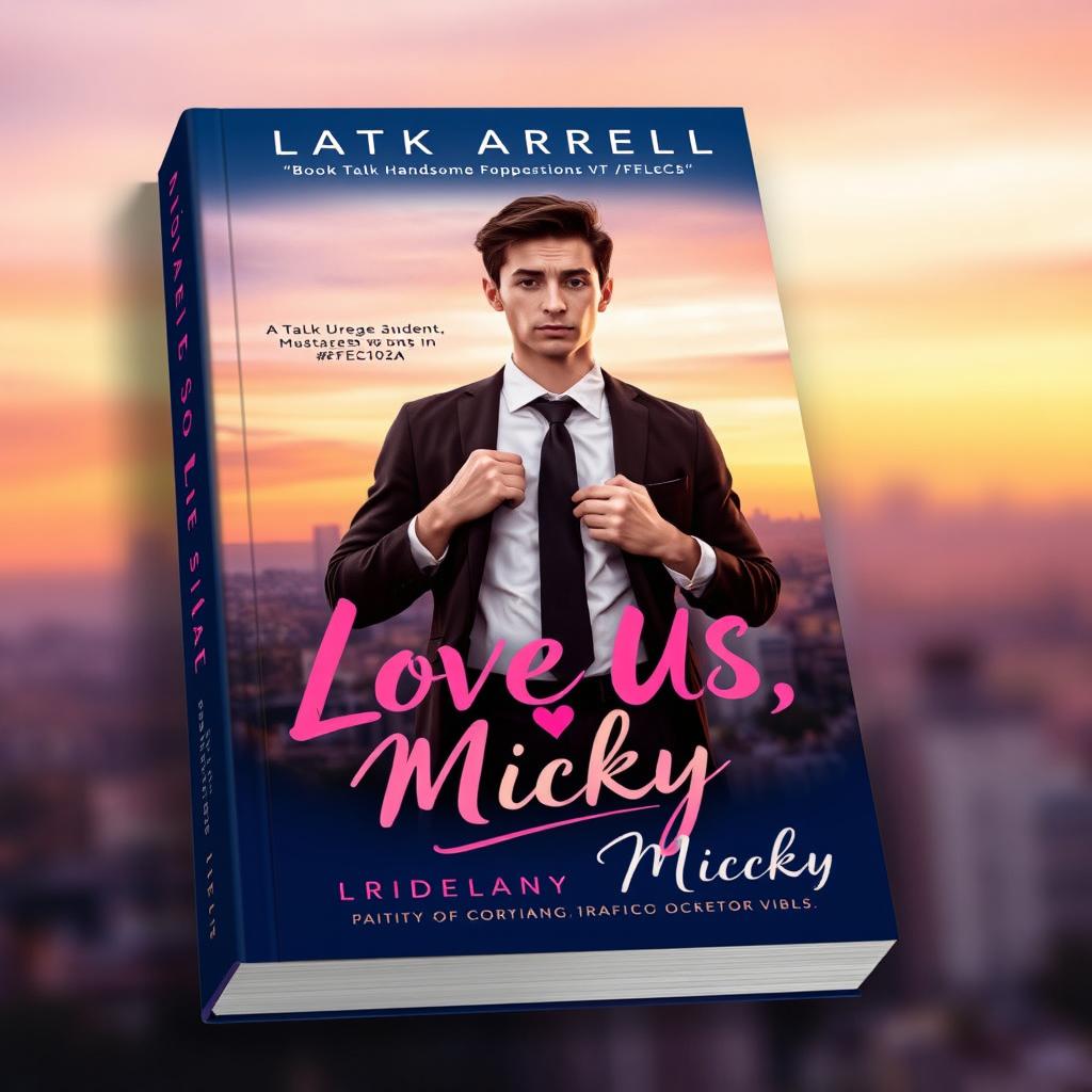 A book cover design titled 'Love Us, Micky'