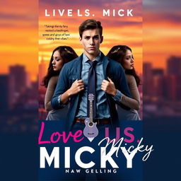 A book cover design titled 'Love Us, Micky'