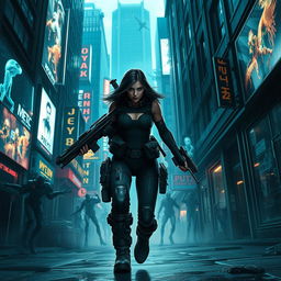 An action-packed visual capturing the essence of a science fiction movie 'Prey 2'
