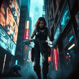An action-packed visual capturing the essence of a science fiction movie 'Prey 2'
