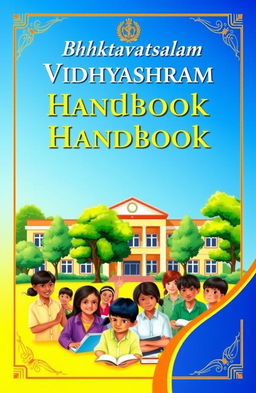 A beautifully designed school handbook cover for 'Bhaktavatsalam Vidhyashram'