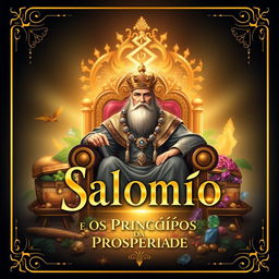 A stunning ebook cover design for the title 'Salomão e os Princípios da Prosperidade'