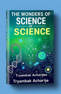 A captivating book cover design for 'The Wonders Of Science', authored by 'Tryambak Acharjee'