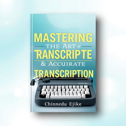 A professionally designed eBook cover for 'Mastering The Art Of Accurate Transcription' by Chinedu Ejike