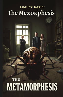 A creative book cover for Franz Kafka's 'The Metamorphosis'