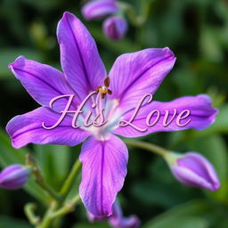 A beautiful and vibrant purple flower in full bloom, delicately detailed with soft, velvety petals and intricate patterns