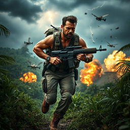 An exciting action scene from a movie titled "Extraction 3"