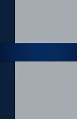 A stylish contemporary design featuring a horizontal strip at the top and bottom of the image in rich dark blue color, contrasted by the rest of the body in a sleek grey