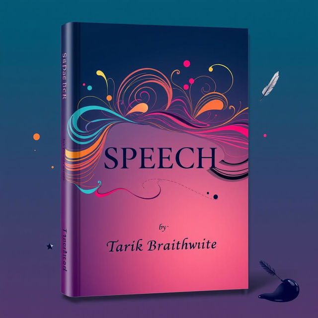 A beautifully designed cover for a poetry book titled 'SPEECH' by Tarik Braithwaite