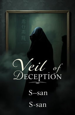 A professional book cover design for 'Veils of Deception'