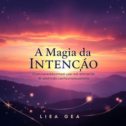 A captivating ebook cover for the title 'A Magia da Intenção: Como Usar a Lei da Atração para Mudar Sua Vida'